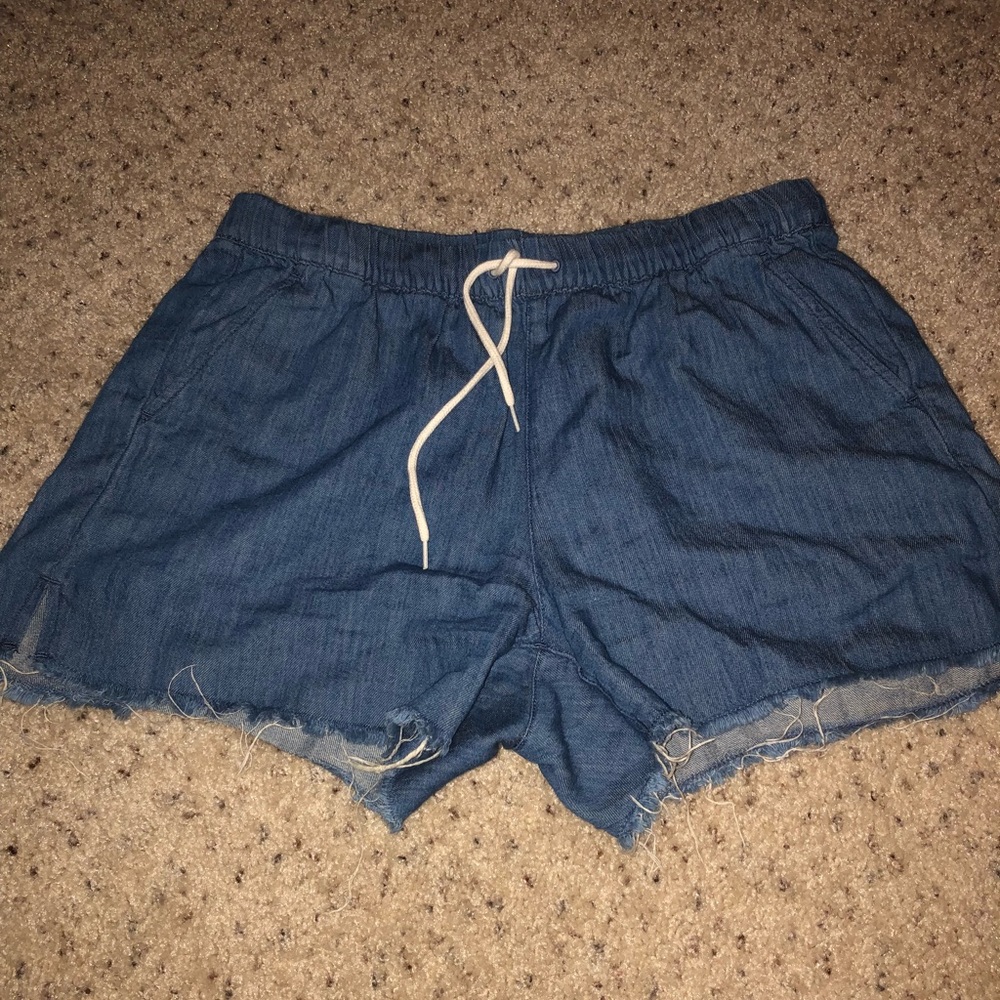 Madewell chambray soft denim shorts